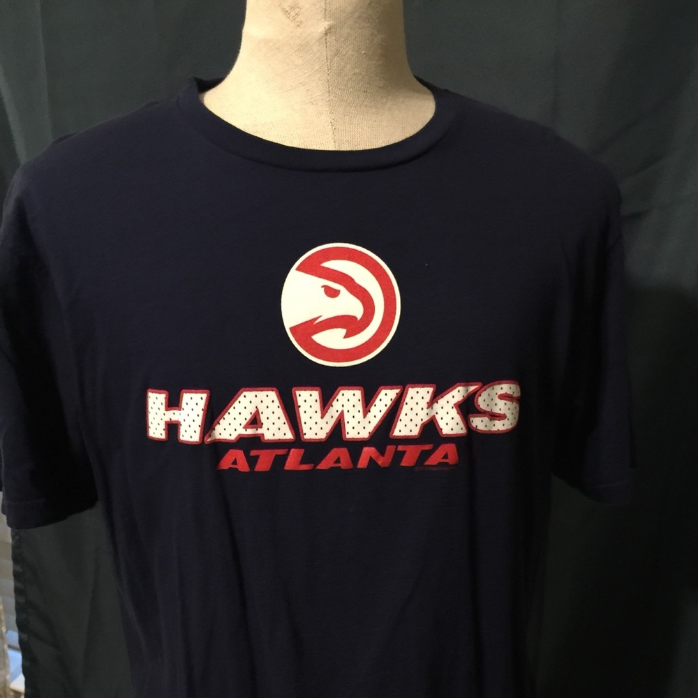 NBA Men’s XL Atlanta Hawks Navy Blue T-Shirt